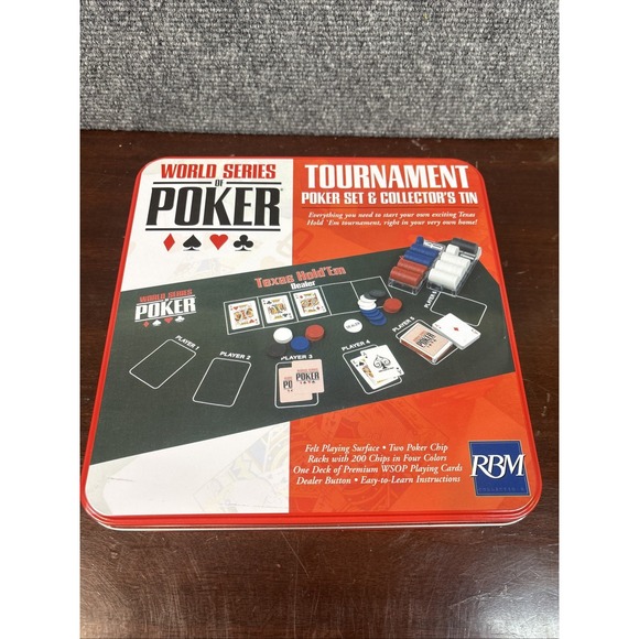 Other - World Series of Poker‎ Tournament Poker Set & Collector's Tin - NIB